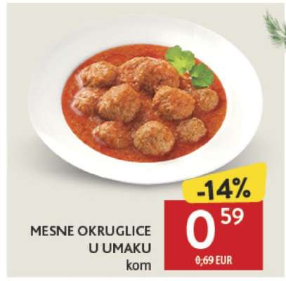 MESNE OKRUGLICE U UMAKU
