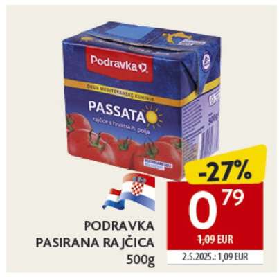 PODRAVKA Pasirana rajčica 500g