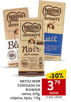 NESTLE NOIR ČOKOLADA ZA KUHANJE