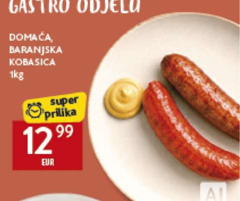 DOMAĆA, BARANJSKA KOBASICA 1kg