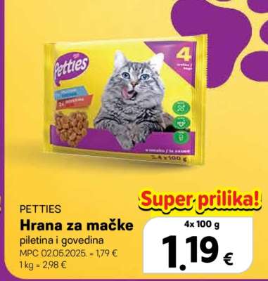 PETTIES Hrana za mačke