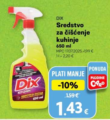 DIX Sredstvo za čišćenje kuhinje 650 ml