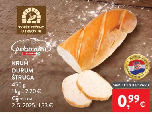 Kruh durum štruca