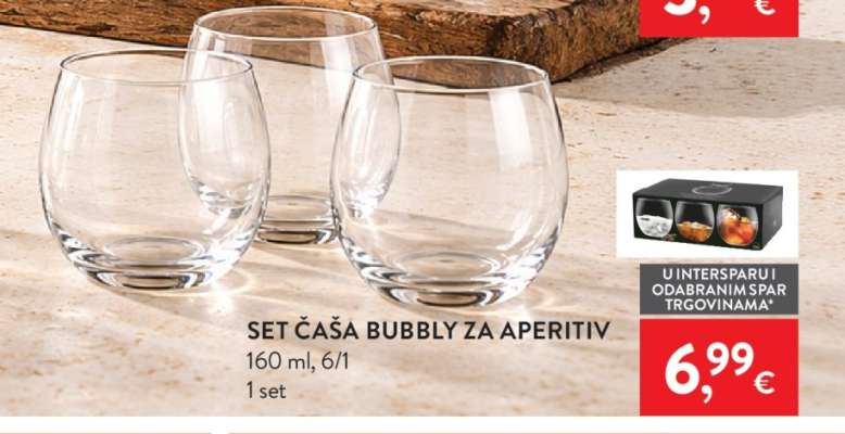 SET ČAŠA BUBBLY ZA APERITIV